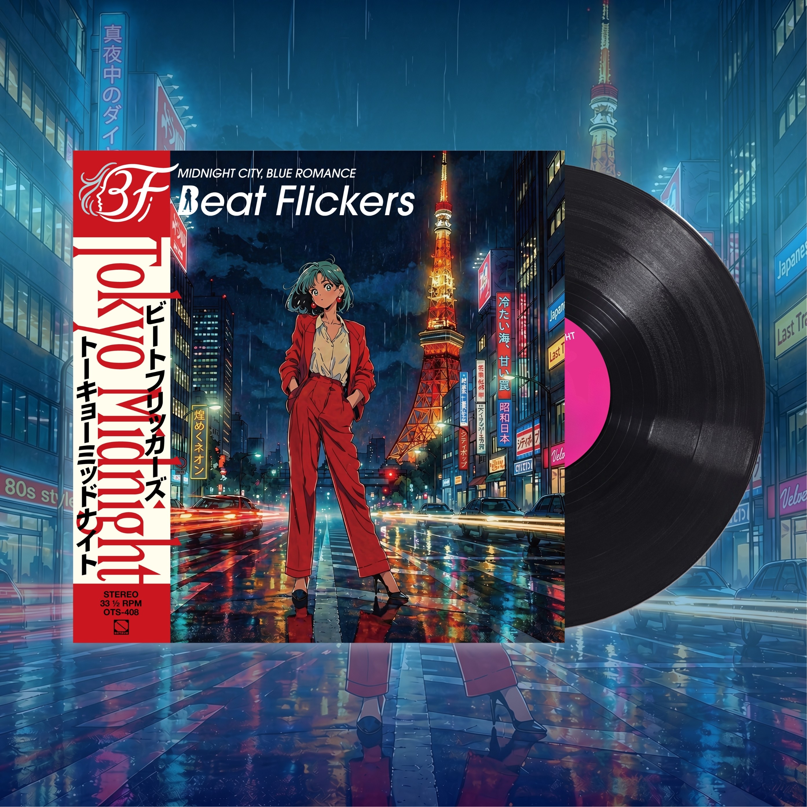 【Beat Flickers】1stアルバム アナログ化記念オリジナルTシャツ発売のお知らせ！