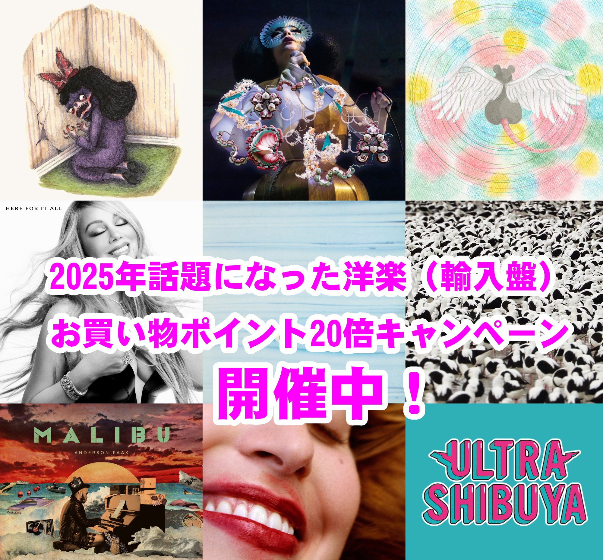 2025年総決算！話題になった洋楽（新作&復刻）ポイント20倍キャンペーン