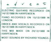 ADVENT (REISSUE)