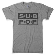 SUB POPロゴTシャツ(ボディ:アスレチックグレー / プリント:ブラック / サイズ:M)