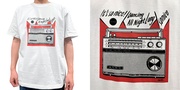 IT'S SO NICE !／DANCING ALL NIGHT LONG Tシャツ (ボディ：ホワイト／イラスト：レッド／Sサイズ)