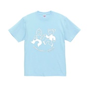 JILL&JACK×MEIBAN1100 Tシャツ(Lサイズ / ボディ・スカイブルー / プリント・ホワイト)