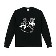 JILL&JACK×MEIBAN1100 ロングスリーブ Tシャツ(XLサイズ / ボディ・ブラック / プリント・ホワイト)