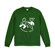 JILL&JACK×MEIBAN1100 ロングスリーブ Tシャツ(XLサイズ / アイビーグリーン / プリント・ホワイト)