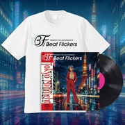 《Vinyl + T-Shirt Bundle》TOKYO MIDNIGHT(LP) + TOKYO MIDNIGHT [Beat Flickers] Logo T-shirts Lサイズ